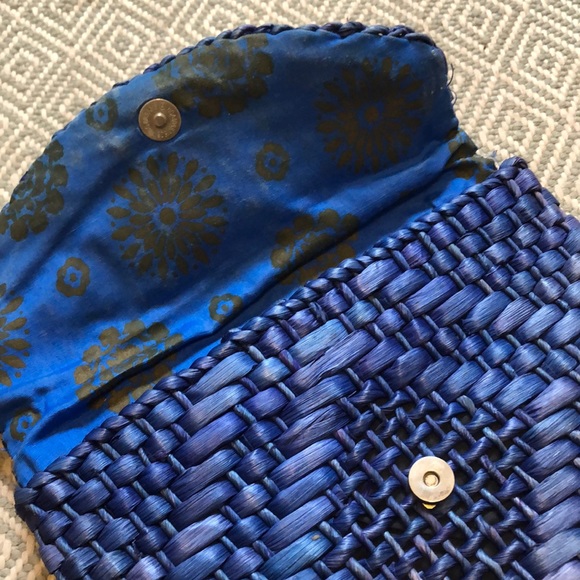 Rattan Blue envelope clutch - Picture 5 of 5
